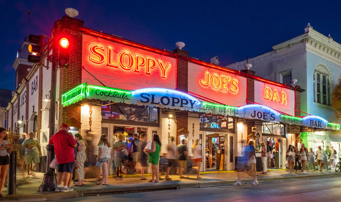 Sloppy Joe's Bar, Key West, FL at night